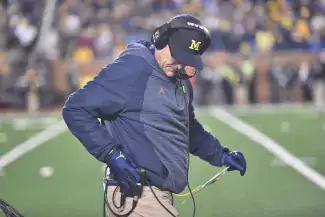 Jim Harbaugh has coached Michigan too three 10-win seasons in four years