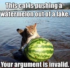 the_cat_is_pushing_a_watermelon_out_of_a_lake