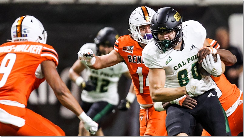 Cal Poly Football played Idaho State at Holt Arena in Pocatello, ID 10/15/22 Photo by Owen Main
