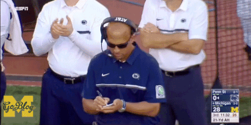 James Franklin Implies Michigan's DBs Are Well Coached at Holding | mgoblog