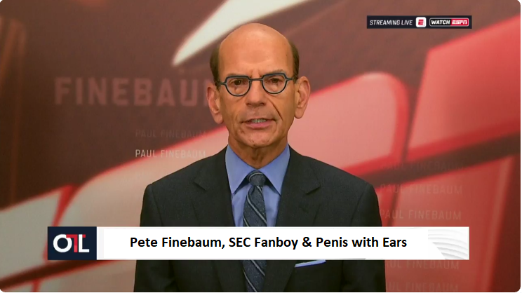 Paul Finebaum eating crow. If this is unacceptable please ...