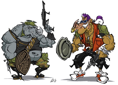 Rocksteady_and_Bebop_by_BrendanCorris