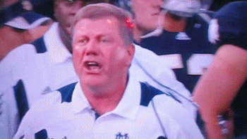 Image result for brian kelly cursing gif
